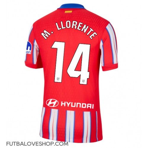 Dres Atletico Madrid Marcos Llorente #14 Domáci 2024-25 Krátky Rukáv